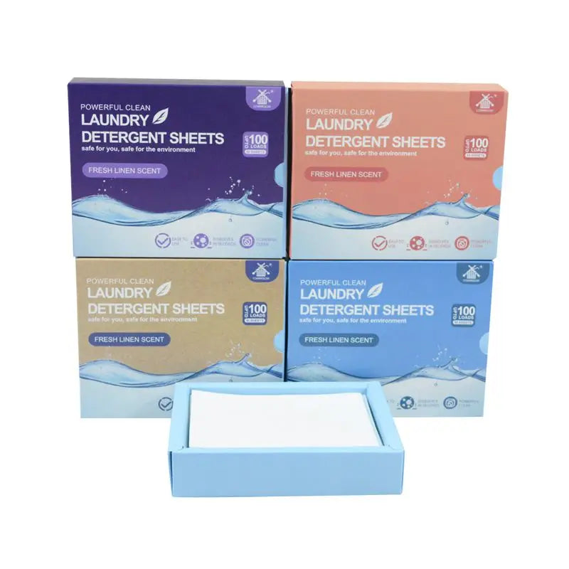 Best Price Manufacturers Organic Laundry Detergent Sheets Eco-Friendly Concentrated Liquidless Disposable Laundry Soap Sheets