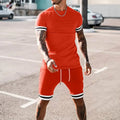 Custom Designer Logo Men Summer Shorts Sets Sweatsuit Tracksuit 2 Two Piece T Shirts and Short Set for Men Jogging Wear