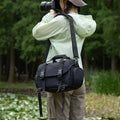 Professional extra Large Black Padded Waterproof Sling Bag for Camera Gear and Lens with Tripod Holder