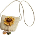 2026 Factory Designer Lovely Kids Toddler Bag Baby Coin Purse Flower Tote Handbag Messenger Single Shoulder Children Straw Bags