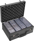 Dual Combination Lock Sports Card Storage Box Customizable OEM Case for GMA/BGS Graded & Sleeved Cards