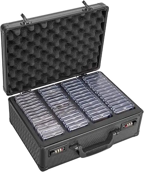 Dual Combination Lock Sports Card Storage Box Customizable OEM Case for GMA/BGS Graded & Sleeved Cards