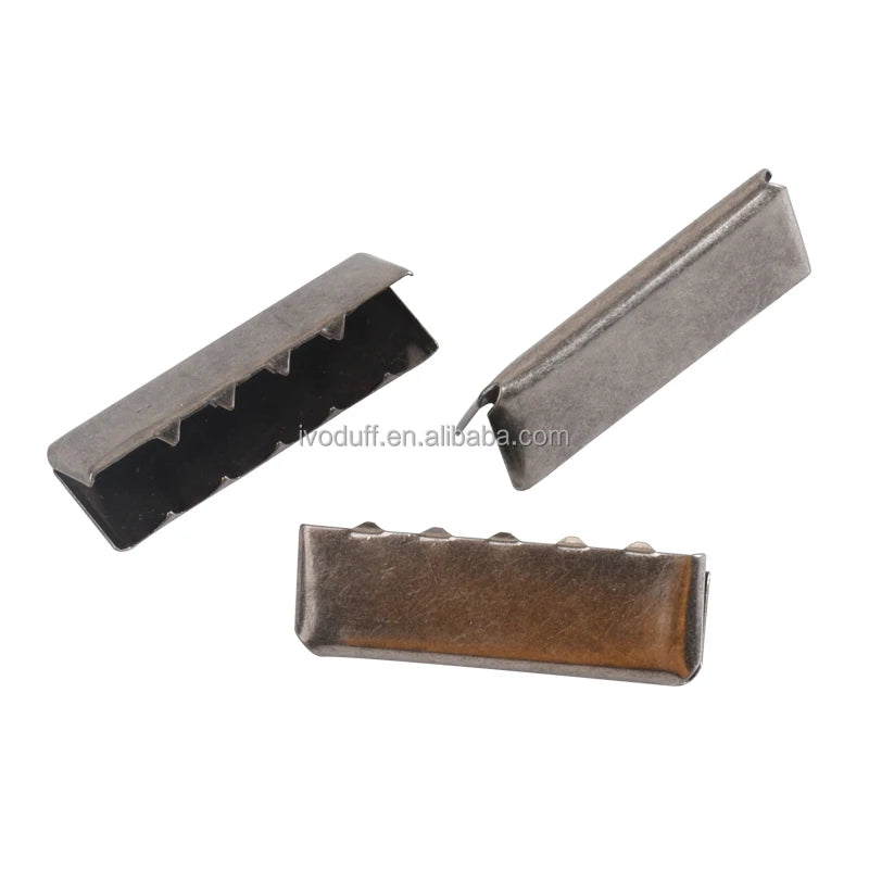 25mm Metal Rope End Clip Handbag Purse Strap Cord End Clip