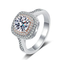 Fine Permanent Jewelry Ring Wedding Band Custom Eternity Hip Hop Platinum Plated for Women Diamond Moissanite Engagement Ring
