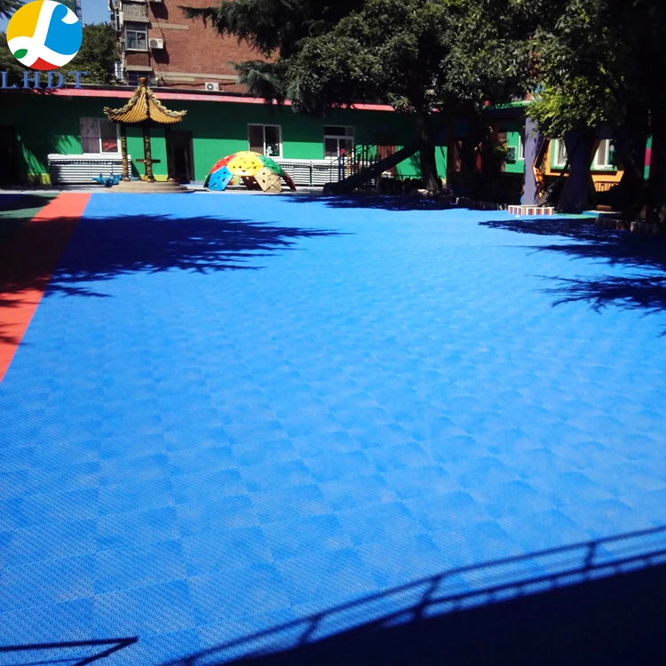 LHDT Interlocking interlocking pp sports floor with cushion - Durable Non-slip Floor Tiles for Sports Courts