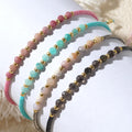 Trendy Miyuki Seed Bead Natural Stone Friendship Bracelet Cord Woven Adjustable Gift for Girls & Women Wedding Anniversary Party