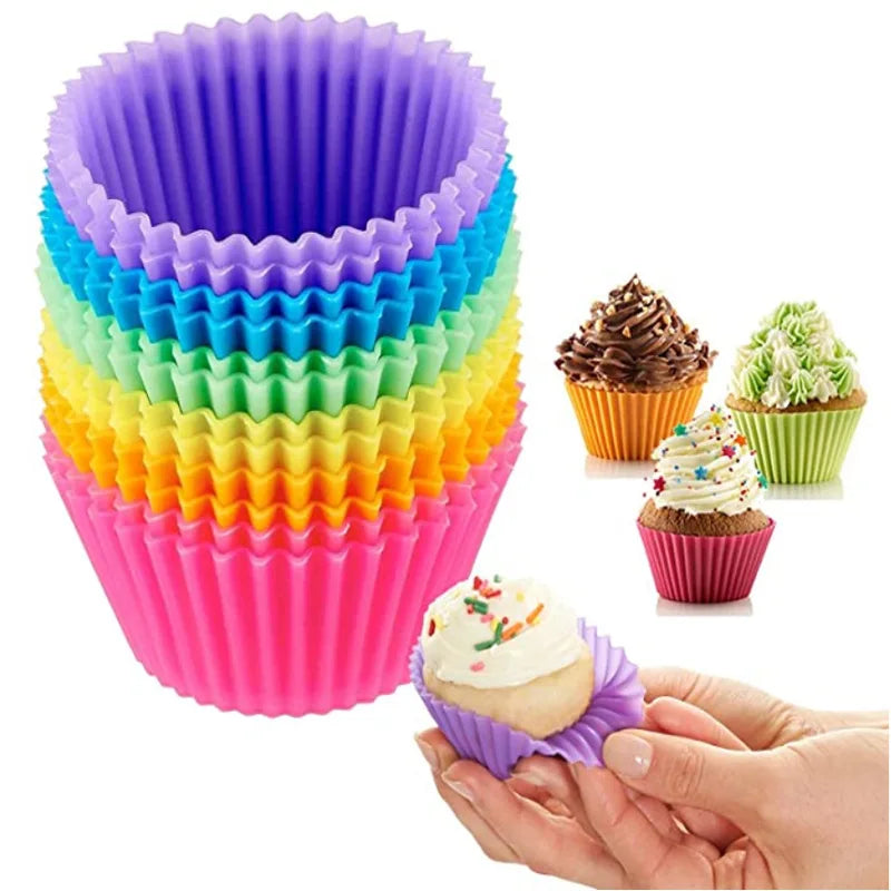 High Temperature Resistant Oven Safe Bakeware Cupcake Baking Pan Mini Silicone Egg Tart Muffin Cake Tray Cup for Baking