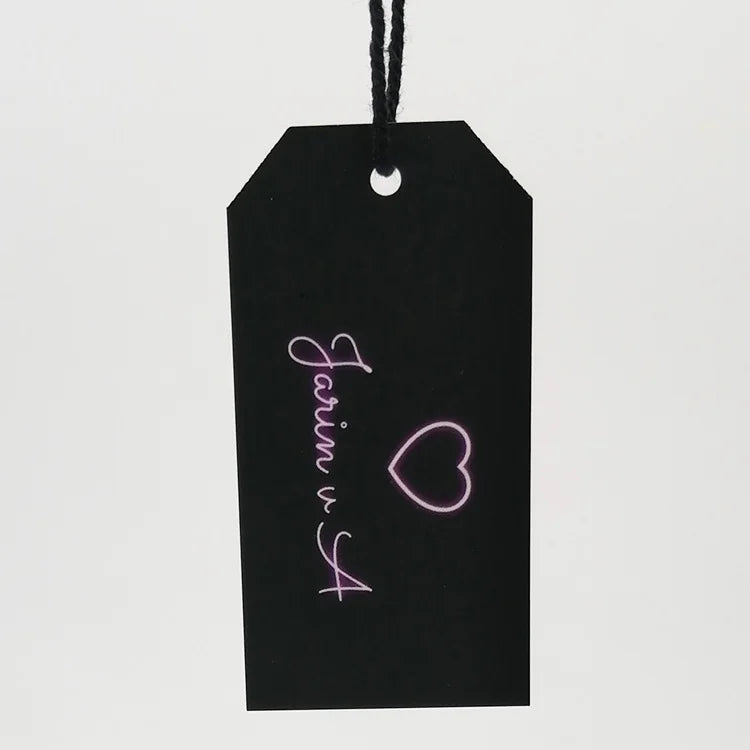 Nice Brand Customized Design Professional Tags Foldover Tag Necklace Reusable Gift Tags