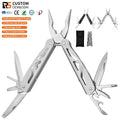 11in1stainless Steel Blade Camping Multi Tools Pliers Outdoor Multifunction Folding Multitool Pliers with Nylon Bag