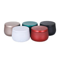 Wholesale  Crafts Gifts 8oz DIY Candles Making Empty Storage Jars Container Round Metal Candle Tin With Lid