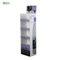 Customized Supermarkets Shelf 4 Tier Cardboard Plastic Soft Drink Floor Display Rack for Supermarket Shelf