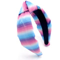 Wholesales Design High Quality Crystal Pu Leather Pearl Gradient Color Headband Amazing Girl Hair Accessories