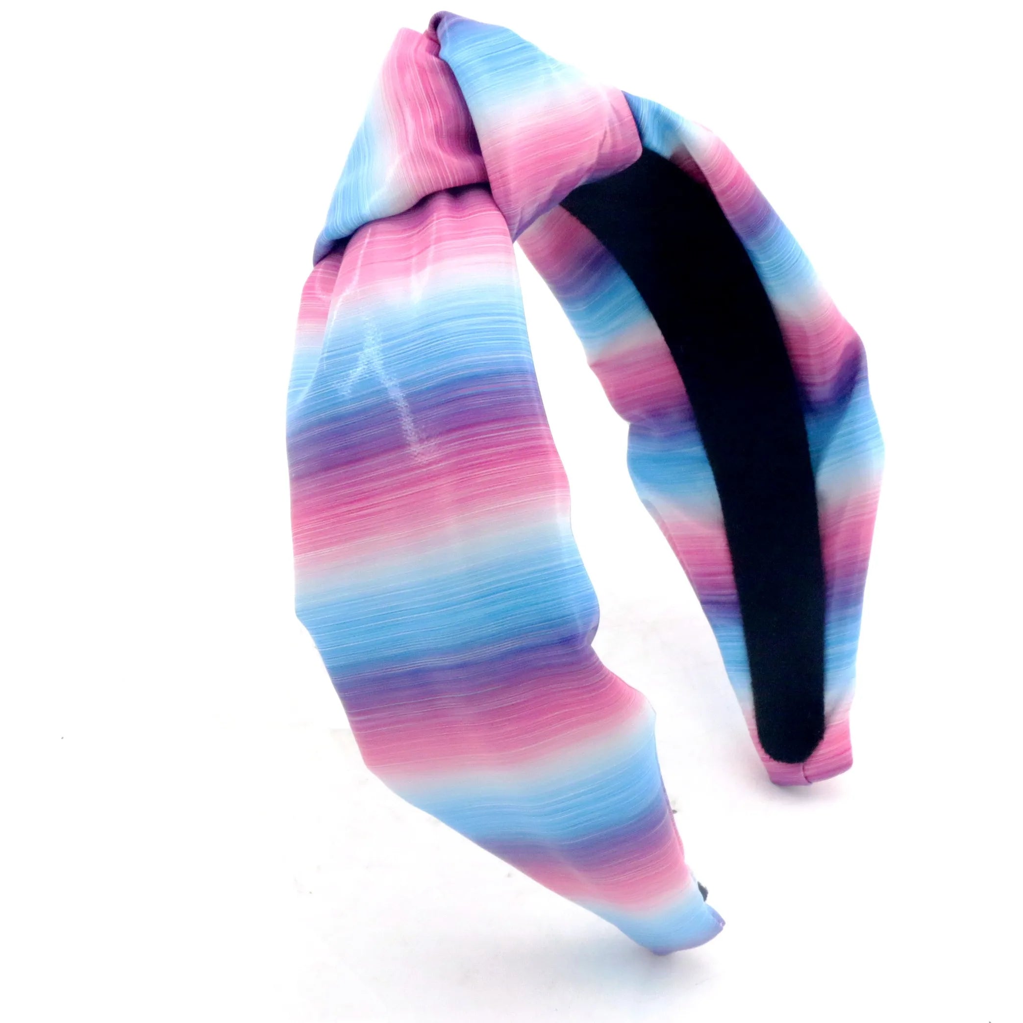 Wholesales Design High Quality Crystal Pu Leather Pearl Gradient Color Headband Amazing Girl Hair Accessories