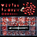 Good Quality 21 Grids Diamond Storage Box Multi-shape Nails Gem Nail Diamond Rhinestone for Nail Supplies