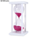 Wholesale 60-Minute Black Stand Hourglass Clock Sand Hour Glasses for Kitchen Classroom
