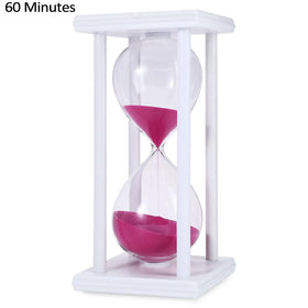 Wholesale 60-Minute Black Stand Hourglass Clock Sand Hour Glasses for Kitchen Classroom