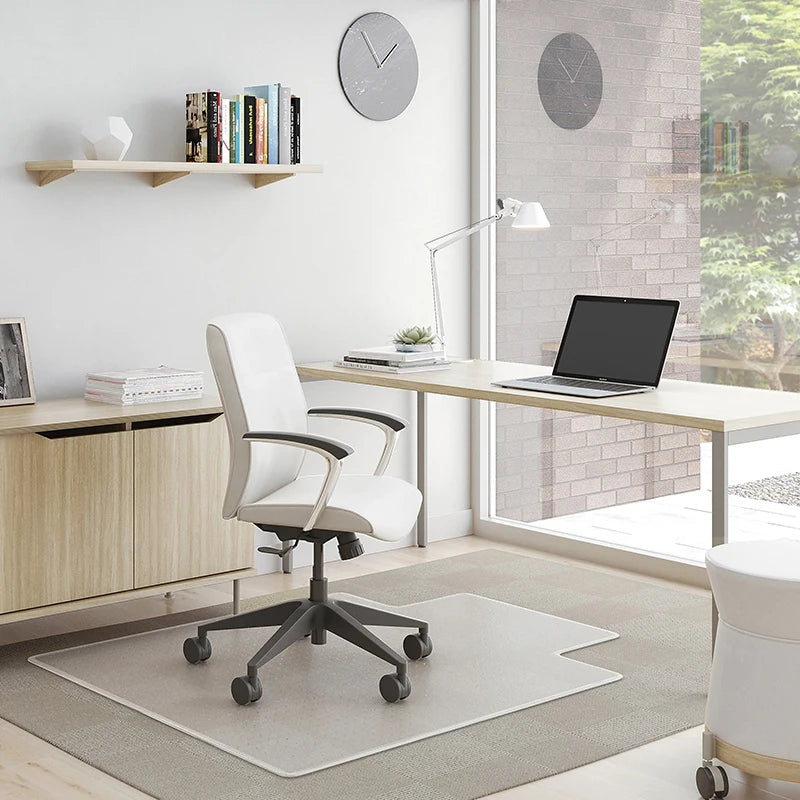 Home Office Anti Slip Under Desk Mat Floor for Carpet Transparent PVC Protector Rug Hardwood Hard Floor High Chair Mat