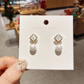 18K Gold Plated Hoop Pearl Earrings Fast Shipping 925 Silver Ear Ring Silver Jewellery