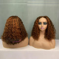 Ready to Ship Lace Bob Wig4X4 Transparent Lace Color #P4/350 Luxury Curl WigsHigh Density Wig Natural Hair