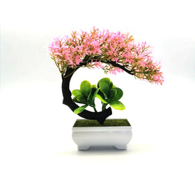 Mini Artificial Bonsai Tree Plants Japanese Pine Bonsai Plant for Decoration Desktop Display
