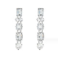 2024 New ZA Exaggerated Geometric Long Rhinestone Dangle Earrings for Women Personalized Trend Party Dinner Jewelry Accessories