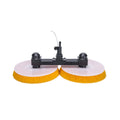Zhenda Factory  Double Head Solar Panel 5.5M Lithium Battery With Durable Aluminum Pole Automatic Cleaning Brush