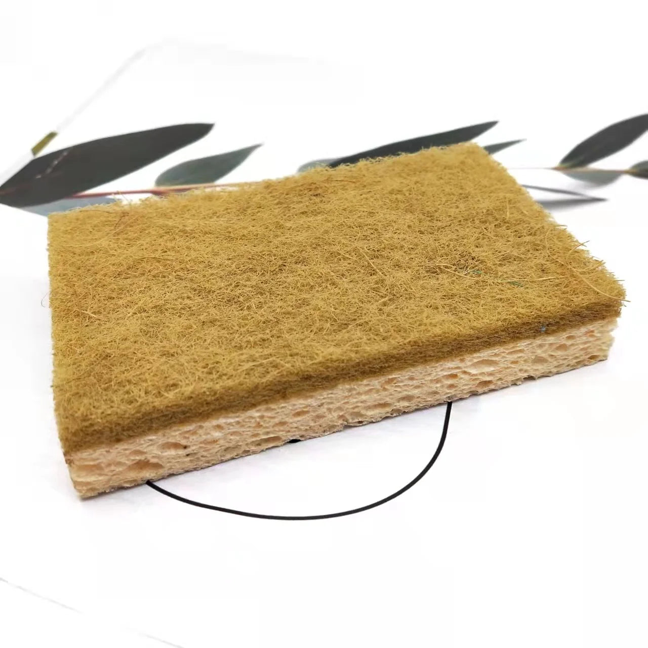 Eco-Friendly Dual Sided Sisal Fibre Cellulose Foam Dish Cleaning Sponge