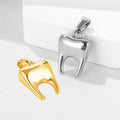 Dainty Human Tooth Dentist Nursing Jewelry Stainless Steel 18K Gold Plated Mini Cute Teeth Pendant Dental Charm Jewelry Gifts