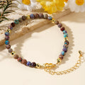 Go2boho Boho Dainty Bracelets for Women Multicolor Imperial Jasper Fashion Jewelry Gorgeous Gemstone Design Natural Parties