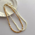 2023 New Arrival Fashion Jewelry Minimalist Design 6mm Natural Shell Ball Necklace for Women's Beach Sea Shell Necklaces