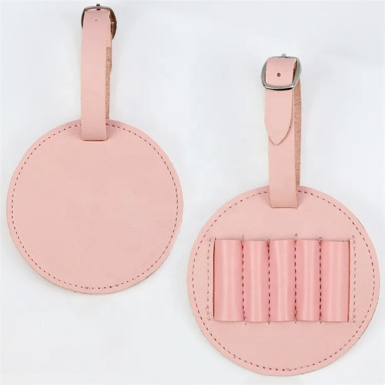 Customized Blank Pu Leather Golf Tee Holder Golf Tee Bag Tags
