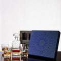 NOVARE Wholesale Elegant 750ml Modern LFGB Certified Transparent Glass Square Whiskey Decanter OEM Safety Package Custom Logo