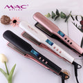 New Design With Black/White/Pink Wholesale Private Label 480 Degrees Titanium  LCD  Flat Iron Salon Hair Flat Iron Straightener