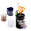 Pencil Storage Box Plastic Desk Pen Holders Combined Pen Holder for Office