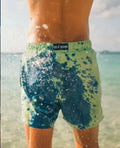 Factory Custom Peach Skin Polyester Beach Pants Magic Printing When Water Change Color