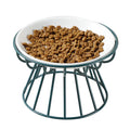 High Foot Nordic Pet Cat Ceramic Bowl Anti Cervical Spondylosis Anti Overturning Cat Food Bowl