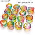 GREENKEM Glass Nail Cup Acrylic Powder Liquid Crystal Glass Bowl Nail Liquid Cup
