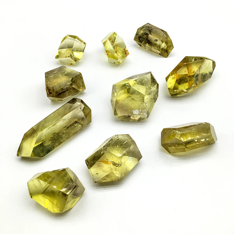 Wholesale High Quality rainbow Citrine Crystal Gemstone Craft Craft Polished Citrine Healing Stone Free Form Tumbles for Sale
