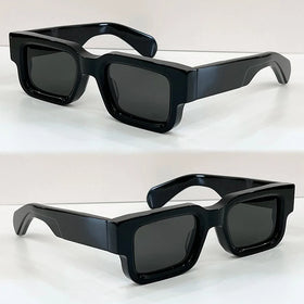 3401 Finewell Classic Retro Square Plastic Thick Frames Sunglasses Women Custom Logo Wholesale Fashion Rectangle Sunglasses Men