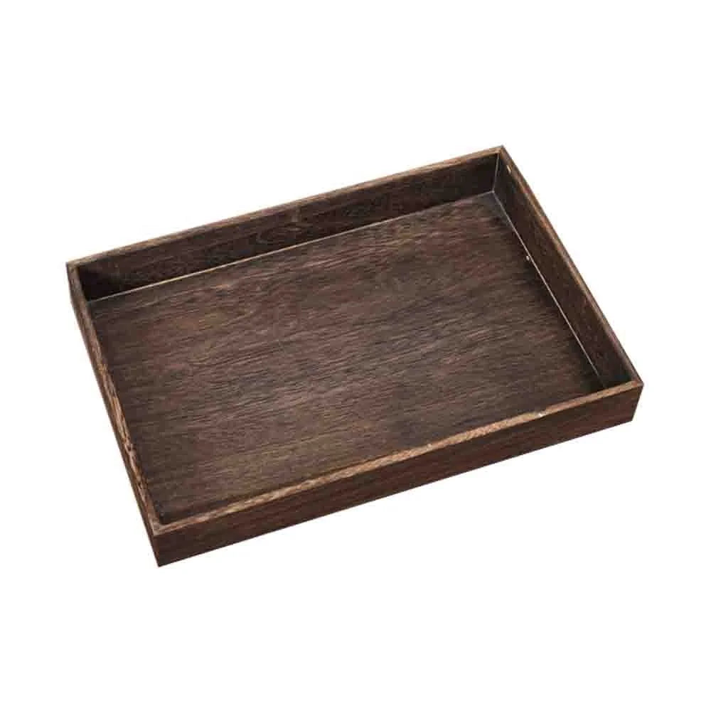 Antique Wooden Jewelry Storage Tray Rectangular Table Top Kitchen Living Room Bathroom Wooden Bread Tea Tool Display Tray MegaBDM