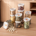 OWNSWING 3pcs Set PET Stackable Food Organizer Fresh Box Plastic Food Storage Container with sealed Lid for Vegetable Fruit