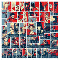 50Pcs Poster Style Anime Character Stickers for Notebook Laptop Phone Vinyl Japanese Anime Sticker