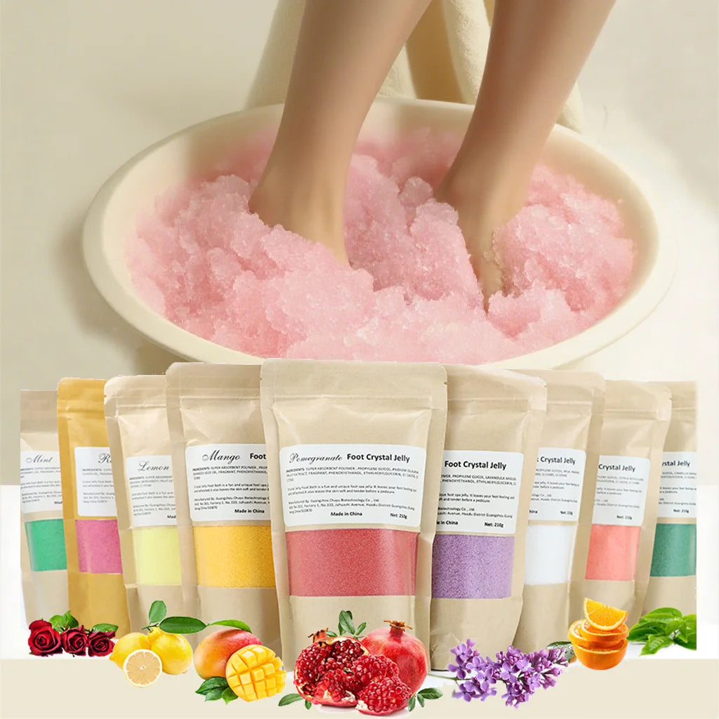 Source Factory Manicure Jelly Pedicure Foot Soak Crystal GelMoisturizing Spa Pedi Soak ProductFoot Bath for Relaxing Sore Feet