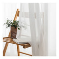 Innermor Leaves Window Tulle White Sheer Curtains 100% Polyester European American Style Customizable Home Textile Curtains