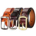 LQbelt Factory Genuine Leather Belt Alloy Pin Buckle Belts for Men New Design Male Belts Cowhide Good Quality