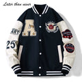 Men's Letterman Varsity Bomber Jacket Custom Baseball College Windbreaker Chenille Embroidery Patchwork Towel Texture Jacket