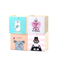 Large Foldable Clothing Woven Fabric  Sewing Storage Boxes & Bins Printed Cube Cartoon  Fold Storage Box Home Organizer