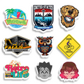 Custom Waterproof Sticker Vinyl PVC Die Cut Sticker Logo Label Customised UV Print Sticker