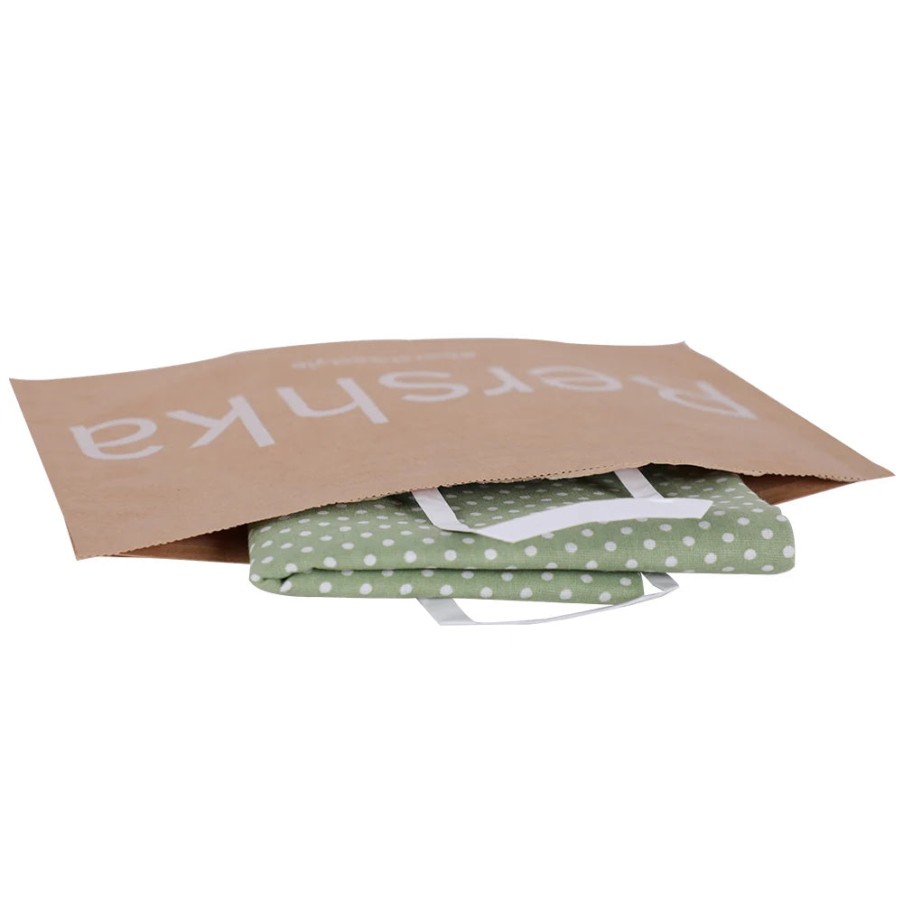 Wholesale Compostable Kraft Paper Bag Customized Logo Printing Paper Packaging for Shipping
