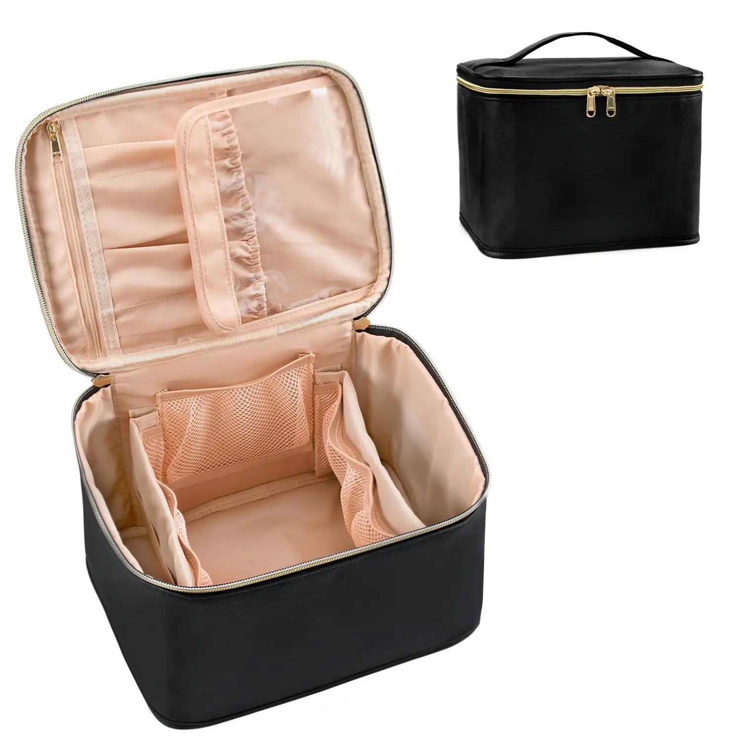 Best Personalized Luxury Large Designer Female Womens Collapsible Folding Travel Toiletry Bag for Ladies